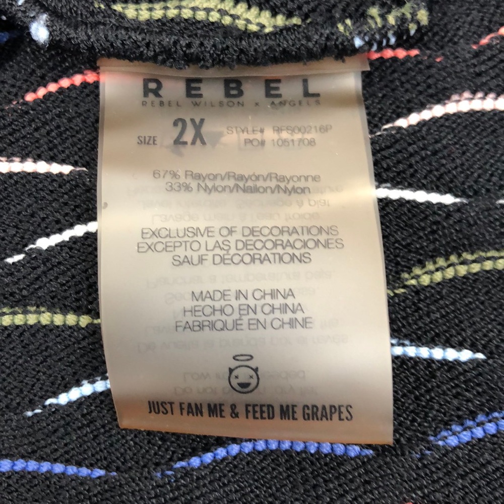 Rebel Wilson Angels Textured Pattern Pencil Skirt - Picture 5 of 6